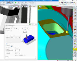 Imagem de GibbsCAM 2024 simulation of a machining process