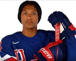 Image of USA women's hockey team Laila Edwards 2026 Winter Olympics