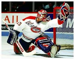 Image of Patrick Roy playing for Montreal Canadiens