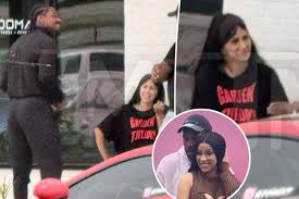 Cardi B and Stefon Diggs have explosive argument outside coffee shop 3 days after Mother's Day reconciliation