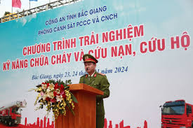 Tổ chức tuyên truyền, trải nghiệm, thực hành chữa cháy và cứu nạn, cứu hộ trên địa bàn thành phố Bắc Giang