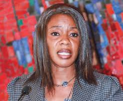 Mme Affoussiata Bamba-Lamine, porte-parole adjoint du gouvernement, a animé la conférence de presse. Crédits: Poro Dagnogo - 60959e8d8c34f5c00b9627dfd768f462_XL