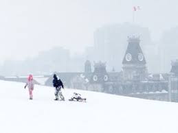 Winter-to-spring temperature progression across Ontario and Quebec