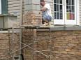 Installing stone veneer