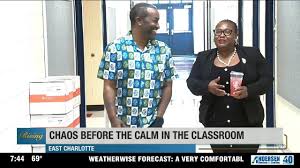 Chaos before the calm in one CMS classroom