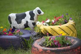 Image result for flowers on tires