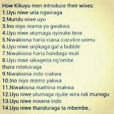 FUNNY – How Kikuyu Men Introduce Their Wives via Relatably.com