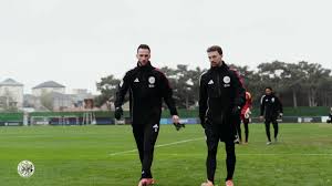 Last training session before the Champions League match against Qarabağ FK.