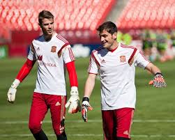 Image result for iker casillas and de gea