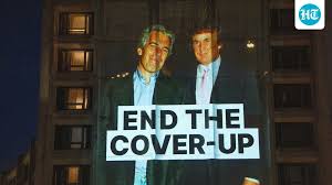 Trump-Epstein photos projected on hotel ahead of President's dinner with White House correspondents: Video | Hindustan Times
