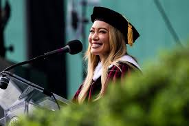 Hilary Duff tells class of 2026 to fearlessly embrace who they are