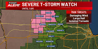FIRST ALERT DAY: Severe Thunderstorm Watch, more rounds in the coming days