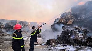 Fires in Ninh Binh Paper Factory and Fayard College