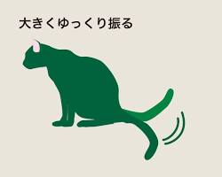 猫 素早く左右に振るの画像