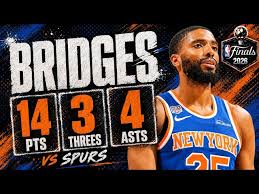 Mikal Bridges 14 Pts 3 Threes 4 Asts Vs Spurs 2026 Finals G5 Matheson (Y3hfKhQSQ8)