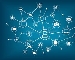 Internet of things concept connecting devices network, generada por IA