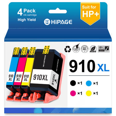 910 Ink Compatible for HP 910 Ink Cartridge for HP 910 Ink for OfficeJet Pro 8015e 8025e 8028e 8034e 8035e 8022 8025 8028 8035 Printers