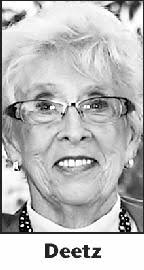 GLORIA D. DEETZ Obituary: View GLORIA DEETZ&#39;s Obituary by Fort Wayne Newspapers - 0001042677_01_02132013_1