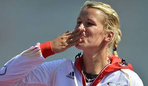 Olympiasiegerin Franziska Weber hat bei der Heim-EM in Brandenburg an der ...