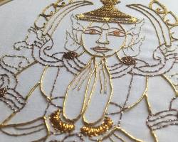 Image of Cambodian embroidery samples