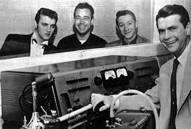 Sam Phillips, Elvis Presley, Bill Black Scotty Moore, Sun Studio, 1954
