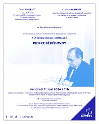 Recueillement en hommage à Pierre Bérégovoy vendredi 1er mai