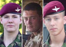 Private Nathan Cuthbertson, 19, Private Daniel Gamble, 22, and Private Charles David Murray, 19, were all from 2nd Battalion, the Parachute Regiment (2 ... - soldiers_450x321