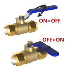 Hourleey 2 Pieces 1/2 Inch Push-Fit Full Port Ball Valve for ...