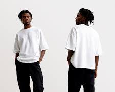 boxy fit streetwear tshirt aesthetic heavyweight cotton outfit, AI generated