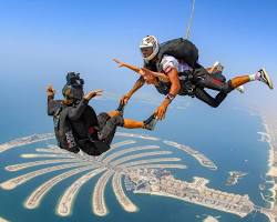 Image of Skydiving over Palm Jumeirah, Dubai