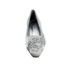 Floral Tala Women's Wide Width Dress Slip-On Pumps Silver 10, Size: 10 E - Product from Walmart