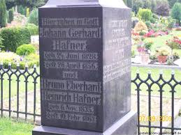 Grab von Bruno Eberhard Heinrich Hafner (06.11.1835-10.02.1863 ...