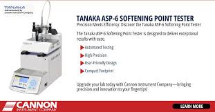 Tanaka ASP-6 for accurate bitumen softening point testing