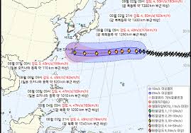 태풍 돌핀 경로