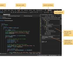 Image of Visual Studio IDE for windows programming