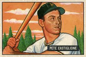 1951 Bowman Pete Castiglione #17 Baseball Card - 69958