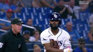 Junior Caminero hits an RBI triple