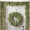 24 Glitter Bay Leaf Wreath, Gold Bay Leaves, Bays and Wreaths