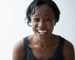 Image of person expressing joy and excitement