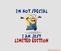 I am just limited edition - Minion Attitude Quotes FB Profile ... via Relatably.com