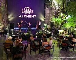 A live band performing in a vibrant bar in Phnom Penh.