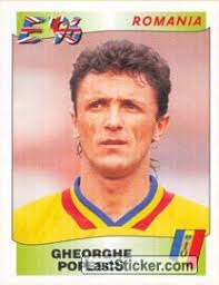 Gheorghe Popescu (Romania). 164. Panini UEFA Euro England 1996 - 164