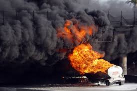 Image result for image of burning tanker