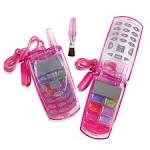 Cell phone lip gloss