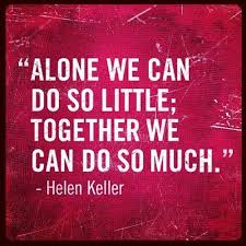 helen keller, quotes, sayings, teamwork, together | live bigger ... via Relatably.com