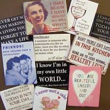 Funny RETRO METAL MAGNETS Inspirational Quotes Vintage Fridge Memo ... via Relatably.com