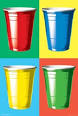 SOLO Cup Company Plastic Cold Drink Cups, Blue, oz, Bags