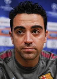 Xavi Hernandez of Barcelona attends a press conference at the Camp Nou Stadium, ahead of Barcelona&#39;s UEFA Champions League semi-final second leg ... - Xavi%2BHernandez%2BFC%2BBarcelona%2BTraining%2BPress%2BCO9Dx17fg9dl