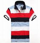 Striped polo shirts