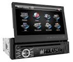 Touch screen flip out car stereo